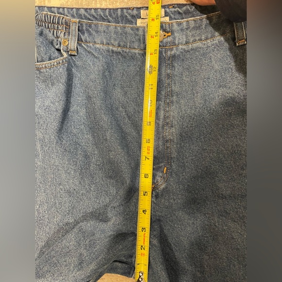 LL Bean Flannel Lined Jeans Plus Size 22W Original Fit Relaxed Denim Stretch - Picture 11 of 11